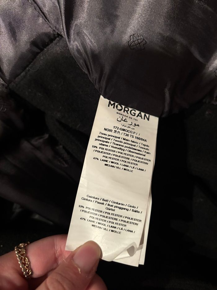 Manteau noir Morgan taille 36 laine - photo numéro 7