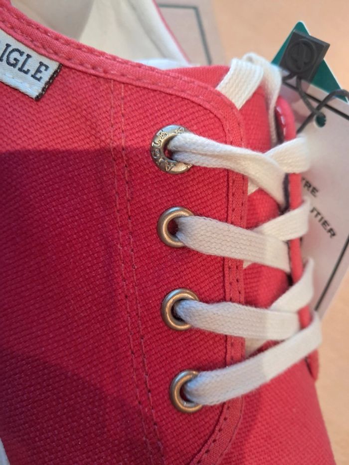 Aigle baskets en toile femme été P.40 neuves - photo numéro 13