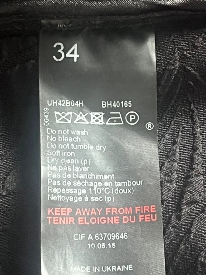 Veste blazer noire col satiné Ikks XS. - photo numéro 7