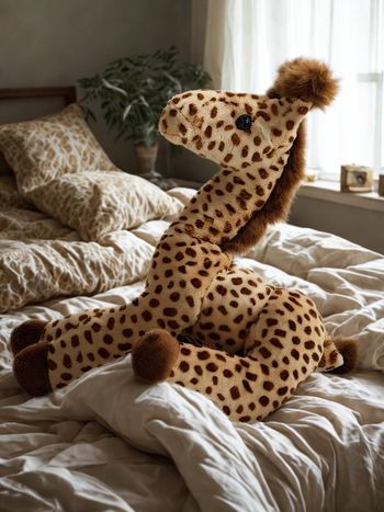 Peluche Doudou Girafe réaliste Nicotoy