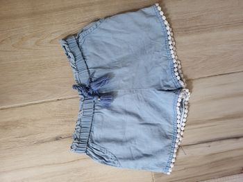 Short jean fluide fille