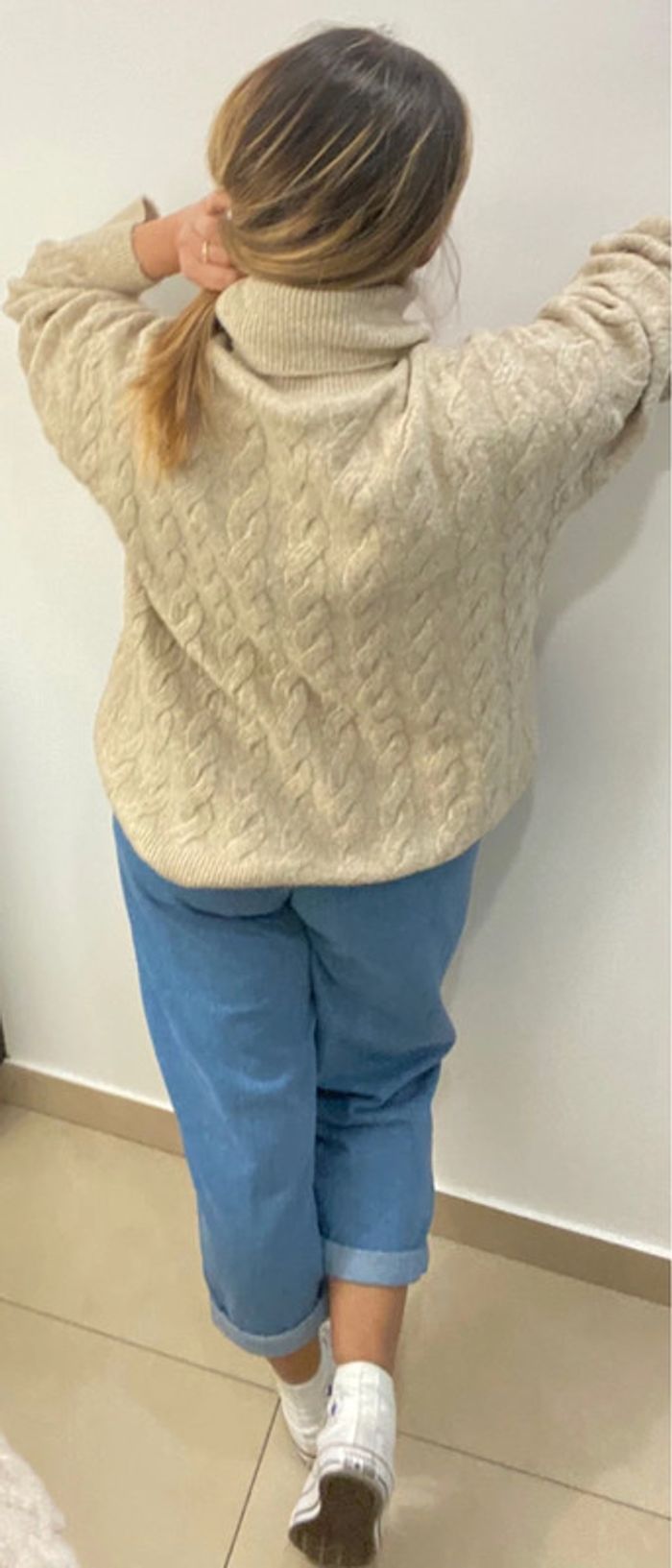Superbe Pull Col Roulé Torsadé Taille M Et Plus - photo numéro 8