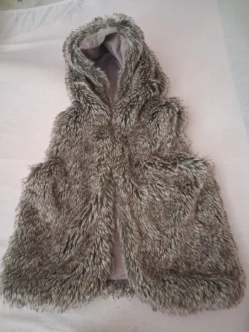 Gilet fourrure sans manches