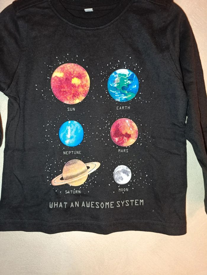 Tee shirt manches longues neuf taille 3 ans - photo numéro 2