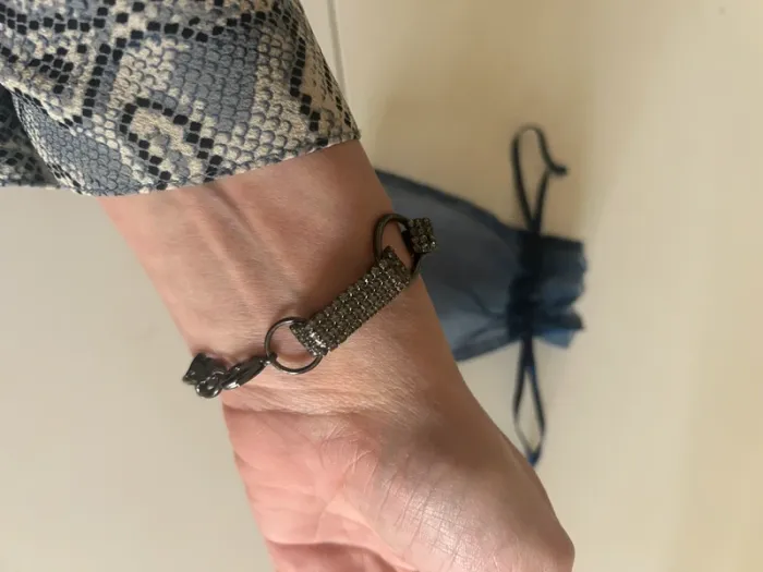 Agatha bracelet en strass noir - photo numéro 5