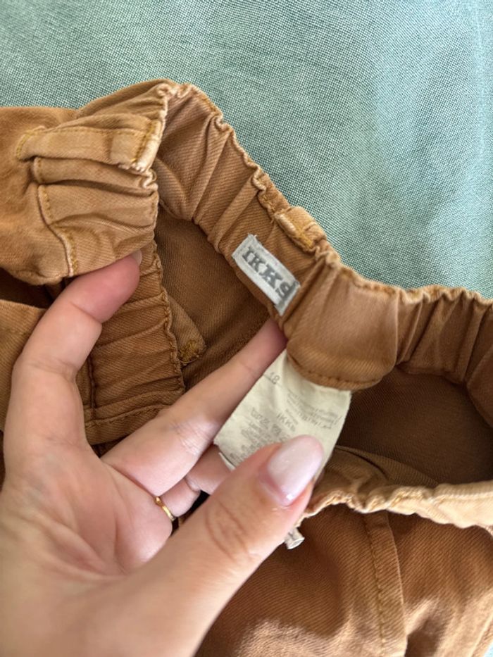 Pantalon chino ikks camel 18 mois - photo numéro 3