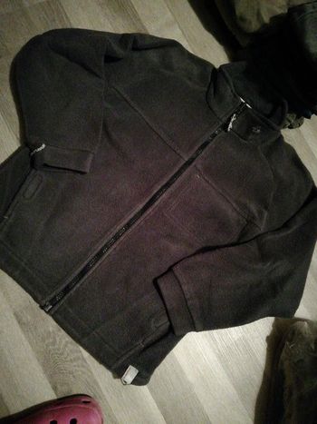 Veste polaire quechua 10 ans garçon gris