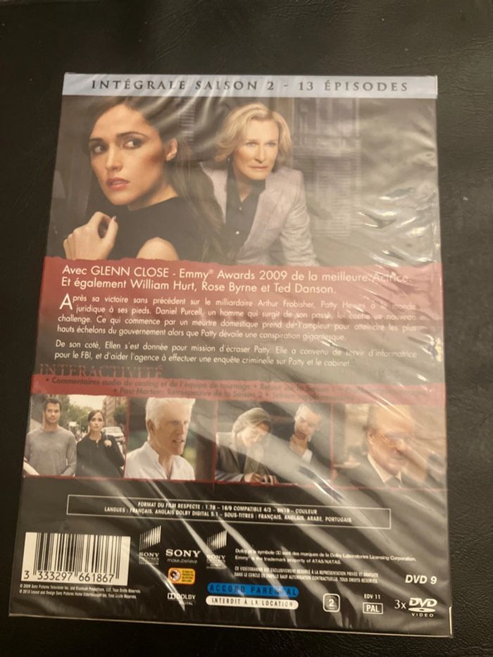 Coffrer DVD. Série. Damages. Intégrale de la saison2. - photo numéro 2