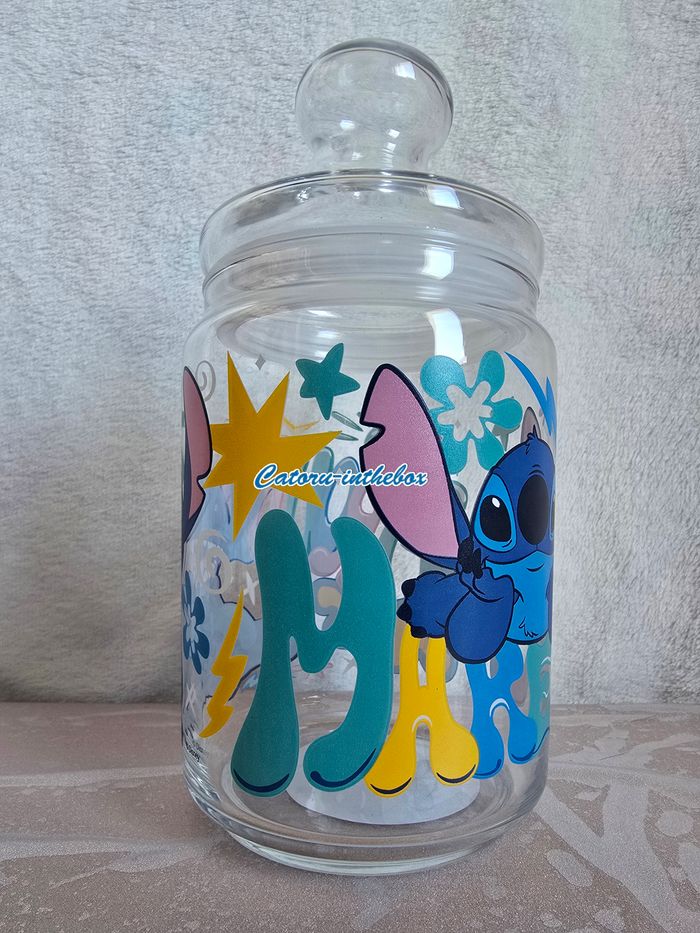 Pot en verre / Glass jar Disney Stitch 1L - photo numéro 5