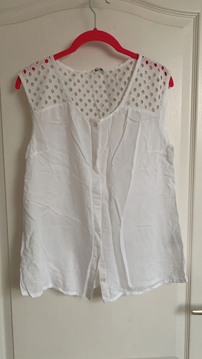 Chemisier blanc taille 38