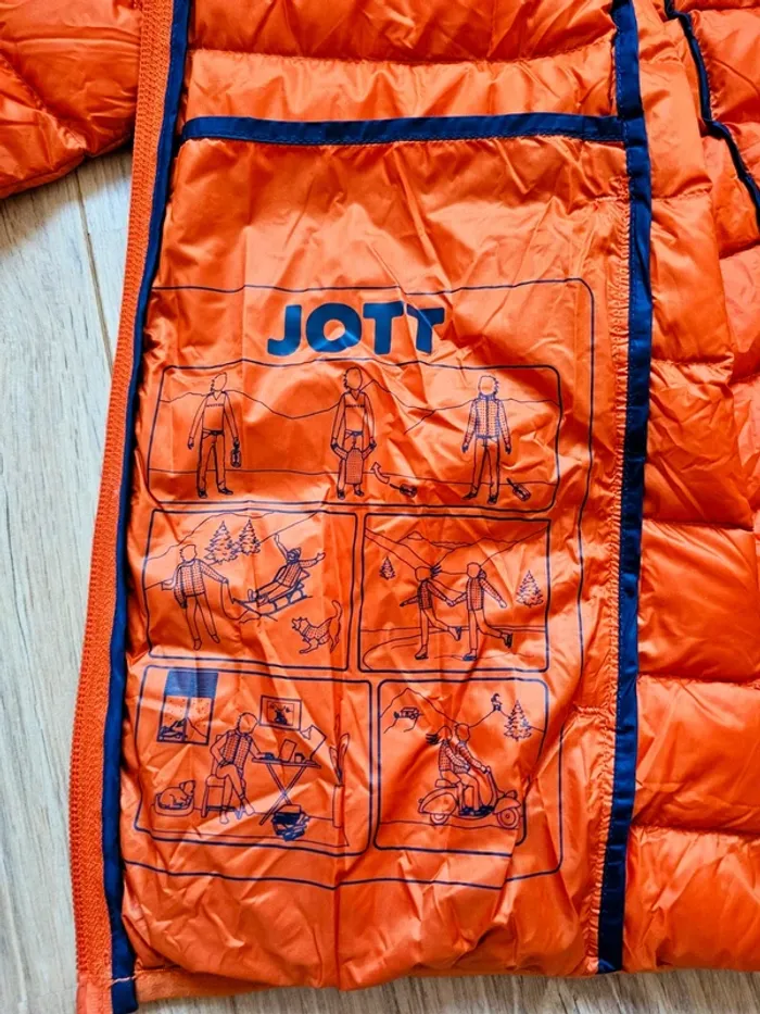Doudoune Jott Nico rouge feu S homme avec capuche neuve - photo numéro 7