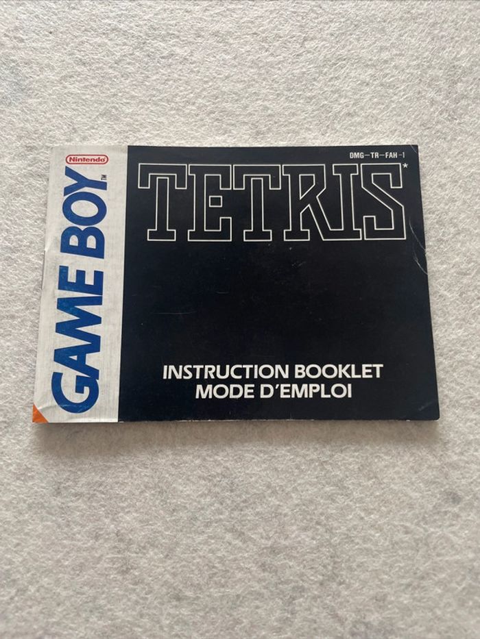 Notice Tetris Nintendo Game Boy FAH-1 - photo numéro 1