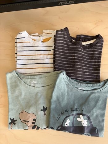 Lot 4 tee-shirts Kiabi 18mois