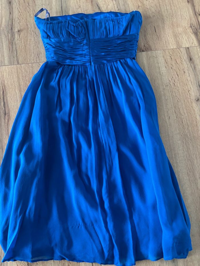 Robe bustier cérémonie bleu Maison 1 2 3 taille 34 - photo numéro 3