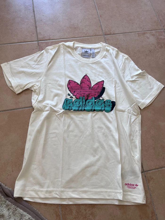 T-shirt adidas blanc - photo numéro 3