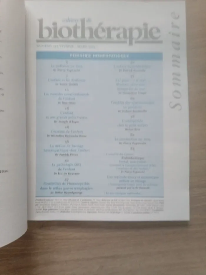 Cahier de biothérapie Pédiatrie homéopathique - photo numéro 4