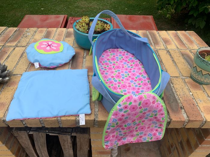 Couffin lit  pour poupée de 36 cm maxi avec linge de lit - photo numéro 6