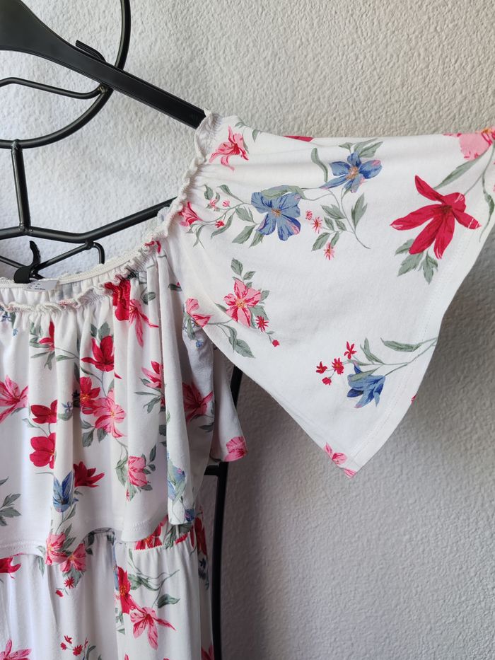 Robe longue blc/fleuri H&M - photo numéro 5