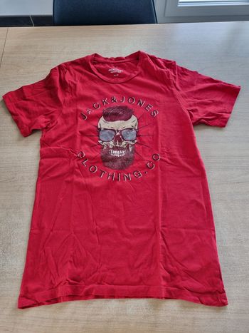 Tee-shirt rouge  jack et jones