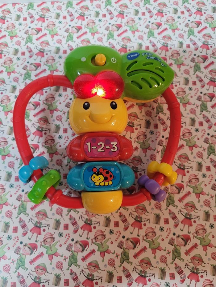 Vtech hochet musical et lumineux la petite chenille - photo numéro 3