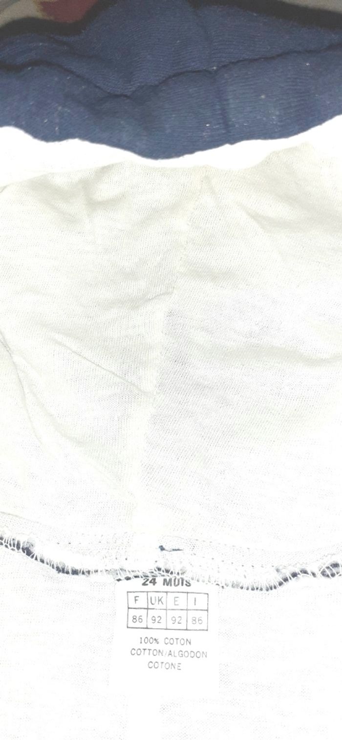 combi pilote à capuche garçon  24 mois  bleu marine parfait etat - photo numéro 3