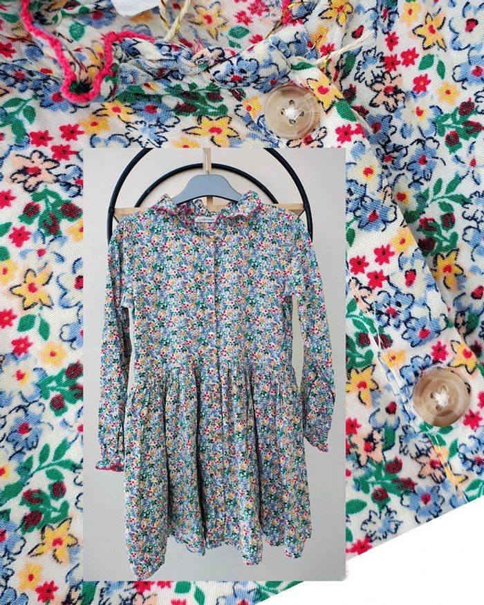 10 ans robe style liberty a col monoprix