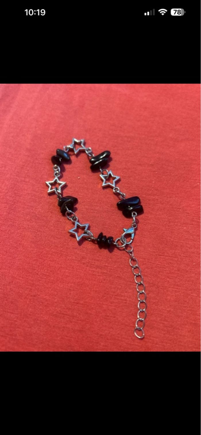 Bracelet étoile et pierre