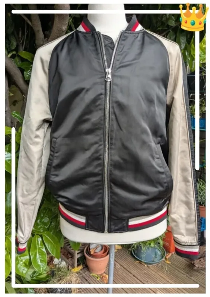 Veste bomber Zara homme taille L – look varsity stylé - photo numéro 4