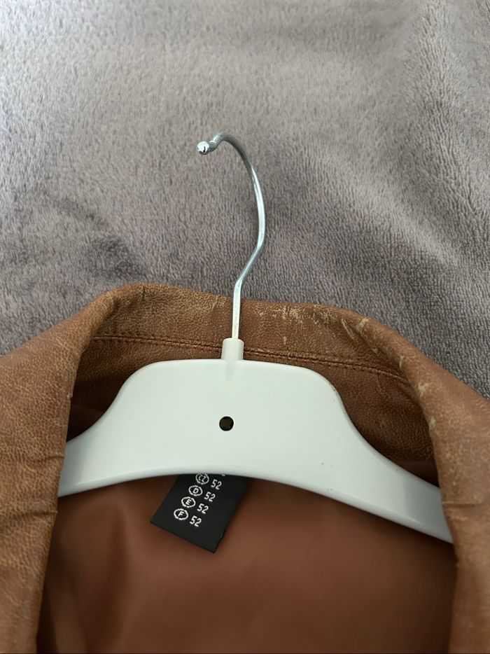 Veste en similicuir marron unie Homme C&A Tailles XL-XXL - photo numéro 10