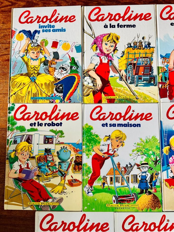 Lot de 8 albums Caroline vintage blancs livres bd Pierre Probst Hachette - photo numéro 4