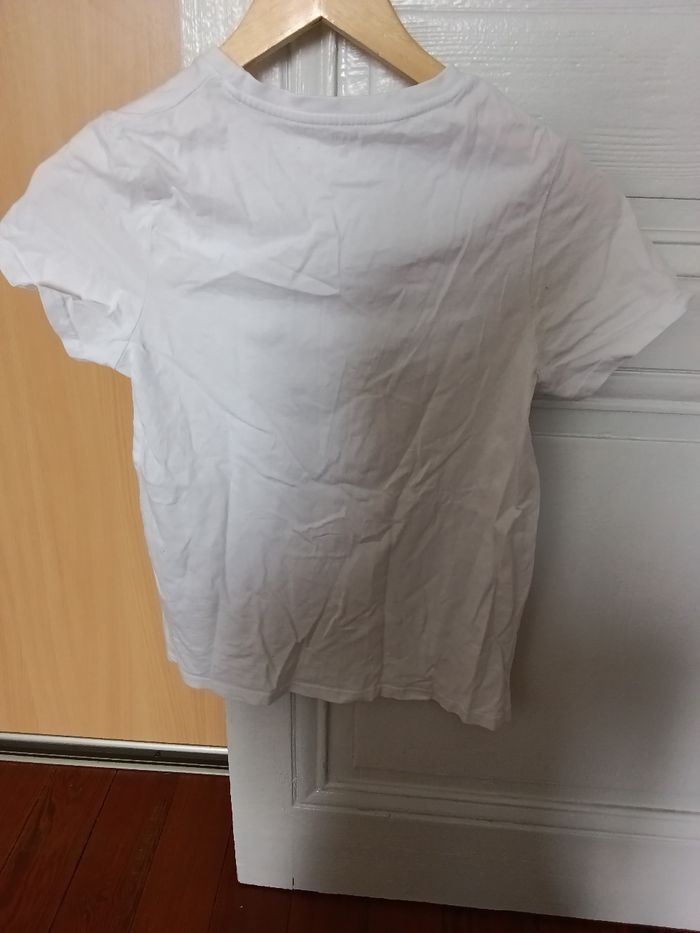 Tee-shirt Kiabi blanc et noir - photo numéro 3