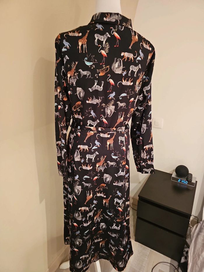 Robe longue savane noire XL Lolaliza touché satiné - photo numéro 4
