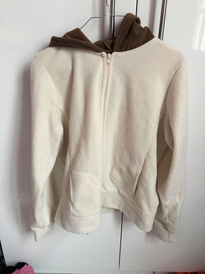 Polaire beige et marron Taille S
