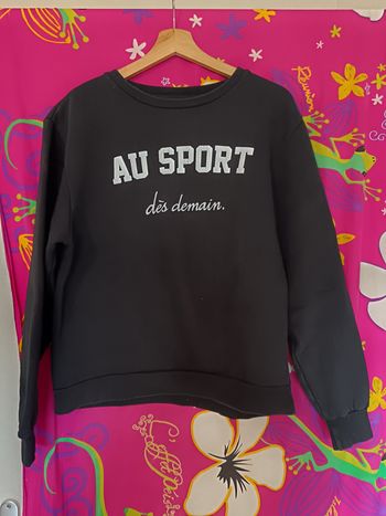 Sweat noir et blanc M