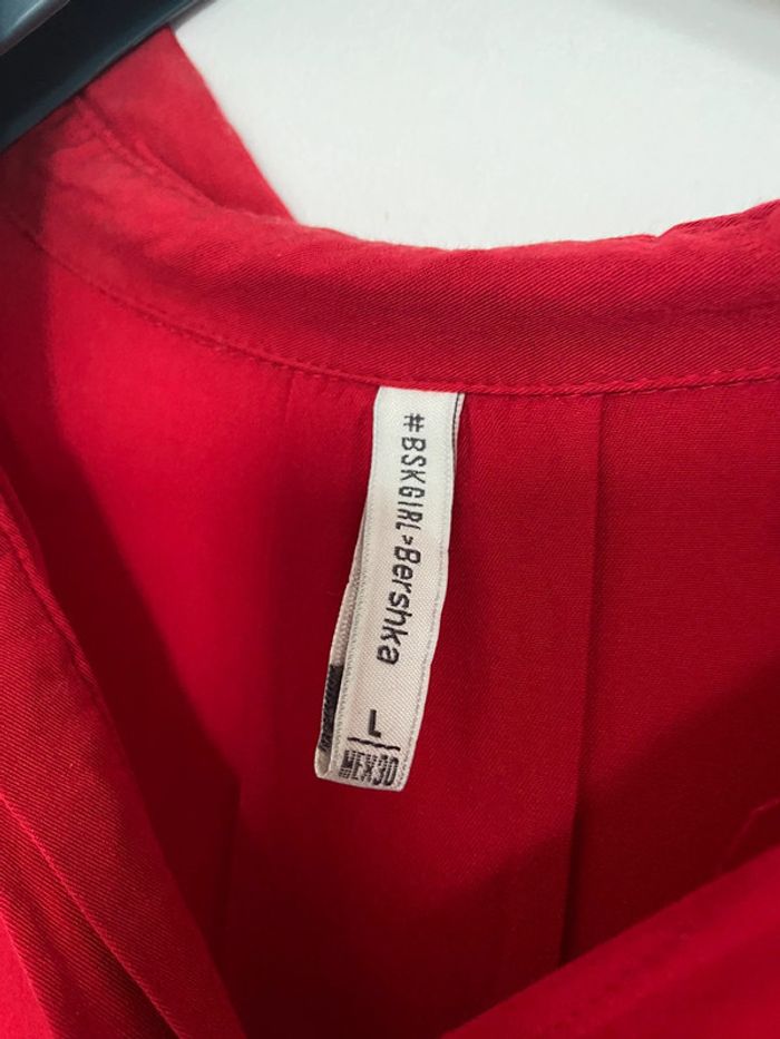 Chemise rouge Bershka - photo numéro 2