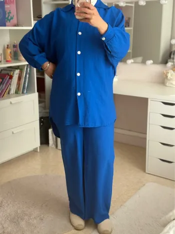 Ensemble Lina bleu