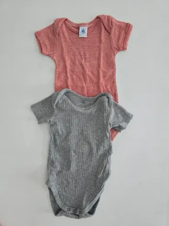 Lot de 2 bodies manches courtes