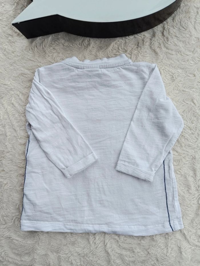 Tee shirt chemise manches longues Garçon 6 mois Mickey ready to play Disney Baby 100% coton - photo numéro 7