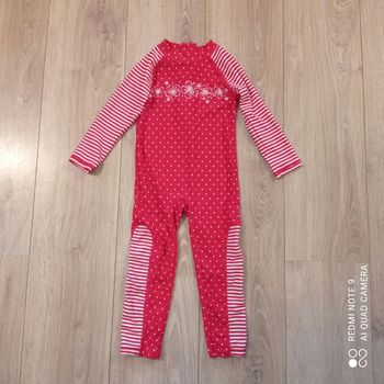 Maillot de bain long rouge 4/5ans