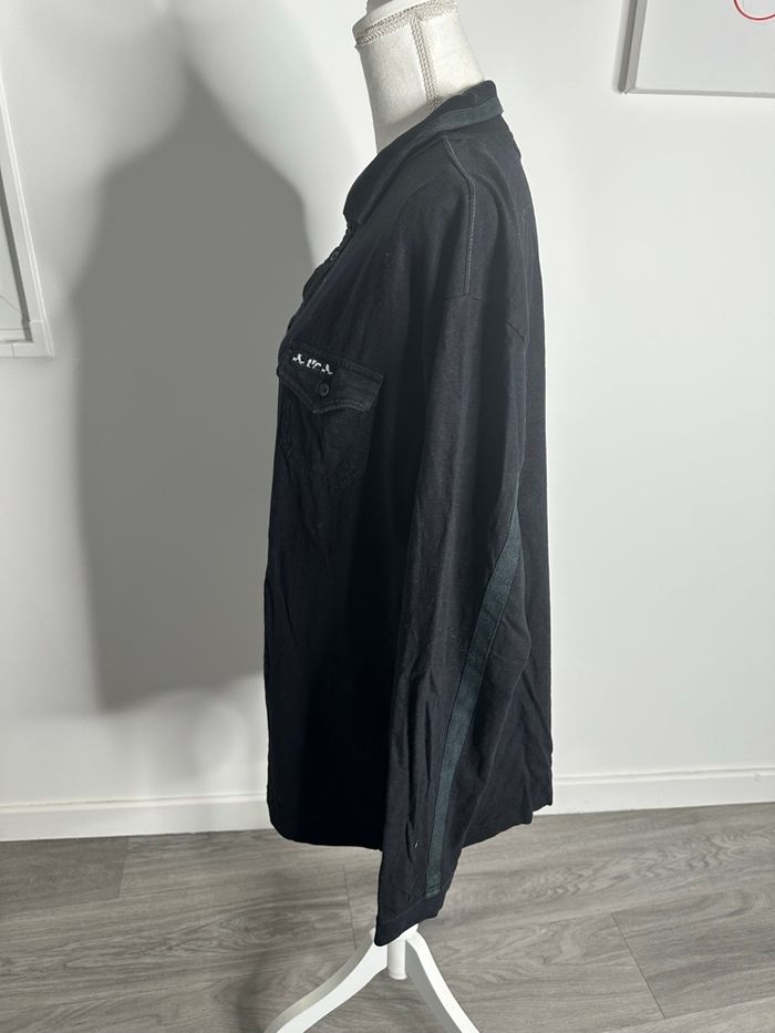 Polo noir manches longues Mise au Green TXXL - photo numéro 4