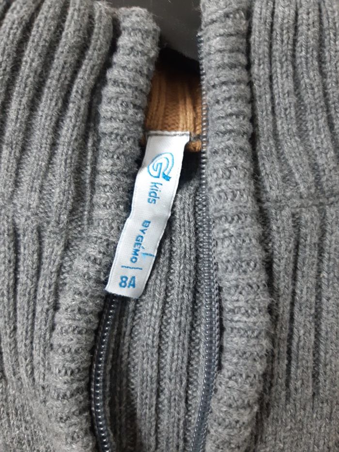 Gilet zippé gris Gémo 8 ans - photo numéro 5