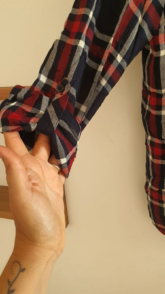 Chemise a carreaux Camaïeu 36 - photo numéro 3