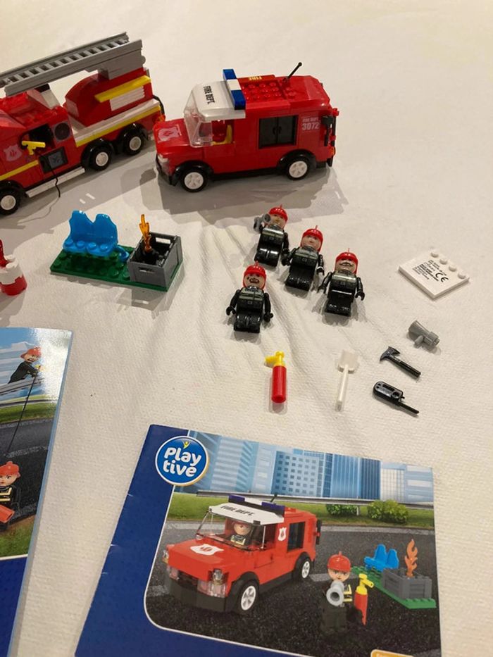 Lego camions de pompier playtive - photo numéro 3