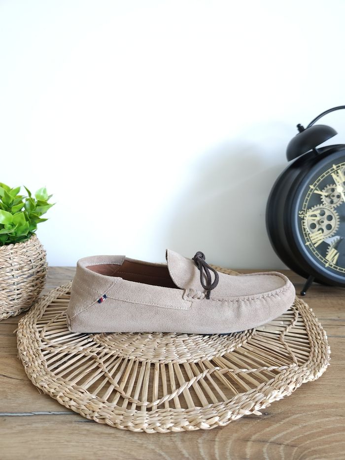 Mocassins en cuir Suède Taupe Tommy Hilfiger Pointure 42 - photo numéro 3
