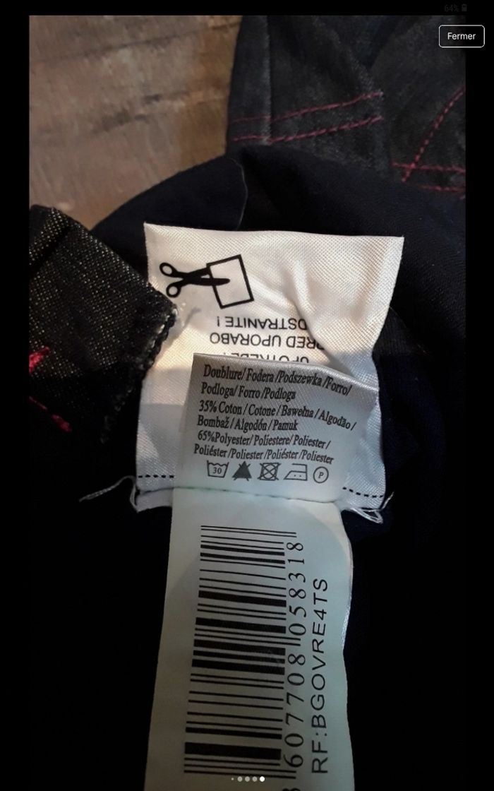 Salopette en jeans - photo numéro 9