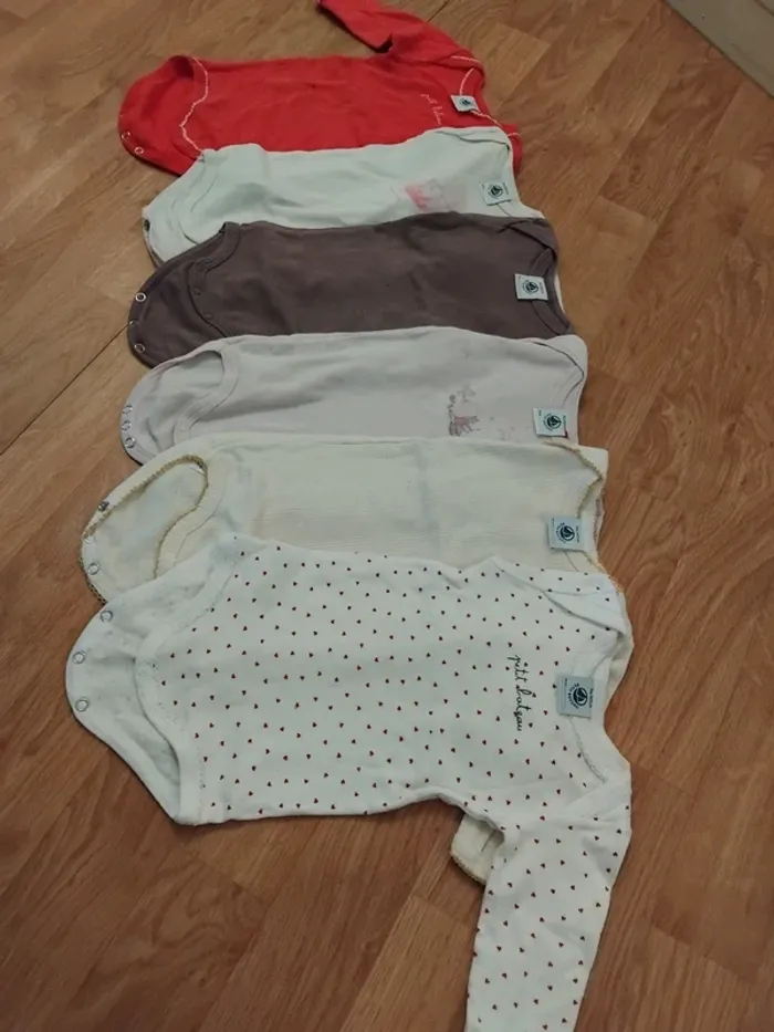 Petit bateau bodies manches longues fille 3mois - photo numéro 5