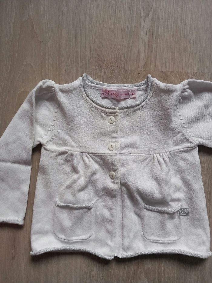 Veste blanche Gémo 6M