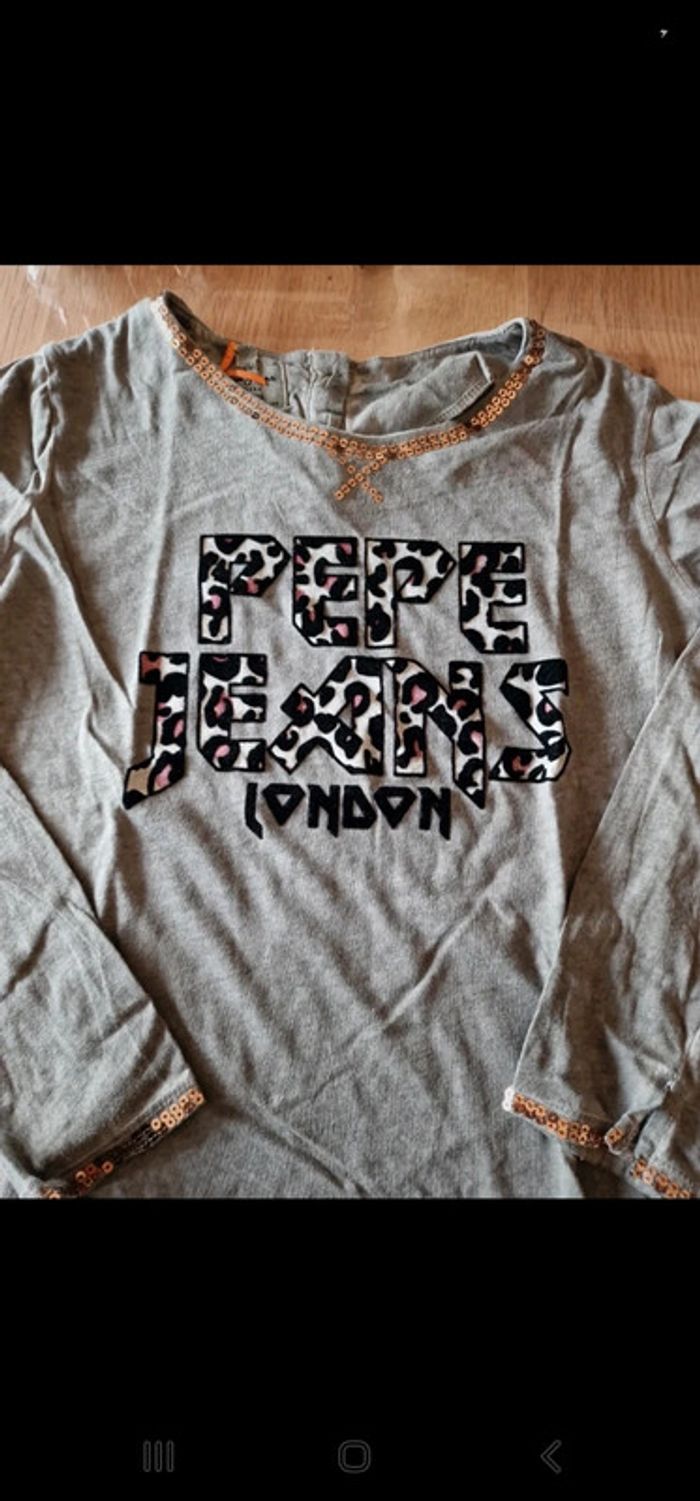 T shirt manches longues 8 ans pepe jeans - photo numéro 2