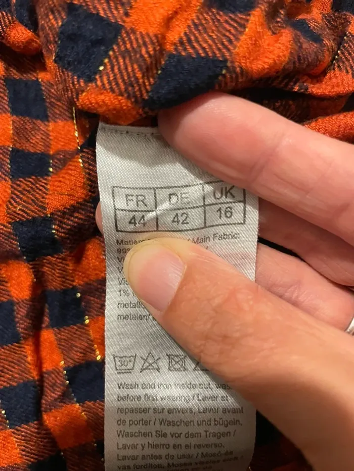 Chemisier à carreaux C'est beau la vie - Taille 44 - photo numéro 9