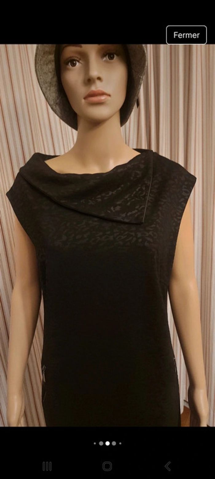 Robe Cassis noire t 46 en trés bonne état - photo numéro 8